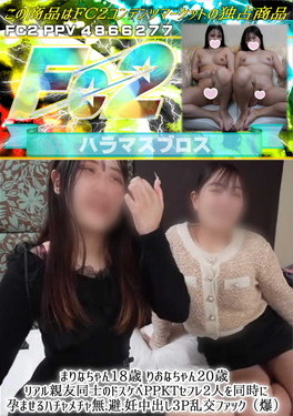 まりなちゃん18歳 りおなちゃん20歳 リアル親友同士のドスケベPPKTセフレ2人を同時に孕ませるハチャメチャ無.避.妊中出し3P乱交ファック まりな りおな